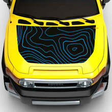Kit de décalcomanies vinyle en relief pour capot et côtés pour Toyota FJ Cruiser_3