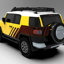 Kit de décalcomanies vinyle en relief pour capot et côtés pour Toyota FJ Cruiser_6