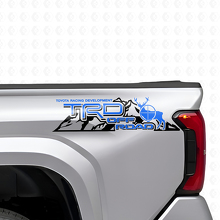 Ensemble d'autocollants latéraux arrière vinyle TRD Off Road Mountains pour camions Toyota_2