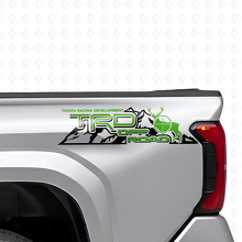 Ensemble d'autocollants latéraux arrière vinyle TRD Off Road Mountains pour camions Toyota_3