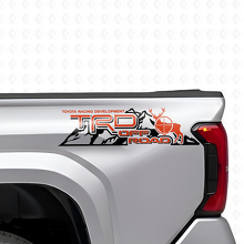 Ensemble d'autocollants latéraux arrière vinyle TRD Off Road Mountains pour camions Toyota_4