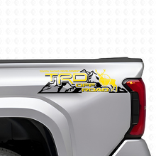 Ensemble d'autocollants latéraux arrière vinyle TRD Off Road Mountains pour camions Toyota_5