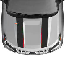 Jeu d'autocollants vinyles à double bande de capot pour Musclecar Explorer ST1 2020-2026_4