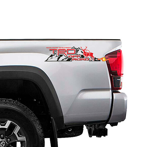 Autocollants Vinyle Latéraux TRD Off Road Mountain Deer pour Camions Toyota