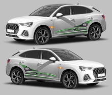 Kit de Déco Autocollants Vinyle Logo Q3 et Bandes Latérales Abstraites pour Audi Q3 2019_2