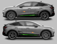 Kit de décalcomanies vinyle de bandes latérales Accent pour Audi Q4 Sportback E-Tron_2