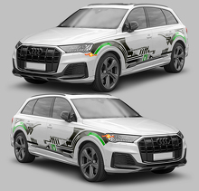 Kit d'autocollants en vinyle à bandes latérales style graphique techno pour Audi Q7_2