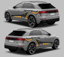Kit d'autocollants en vinyle à bandes latérales de style graphique abstrait pour Audi RS Q8_3