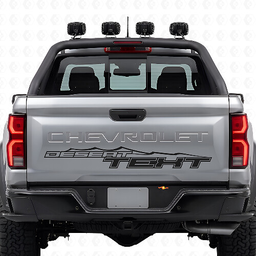 Autocollant vinyle personnalisé style désert pour hayon Chevrolet Colorado ZR2