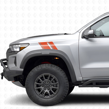 Kit d’autocollants en vinyle à bandes doubles pour ailes avant pour Chevrolet Colorado ZR2_4