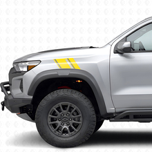 Kit d’autocollants en vinyle à bandes doubles pour ailes avant pour Chevrolet Colorado ZR2_5