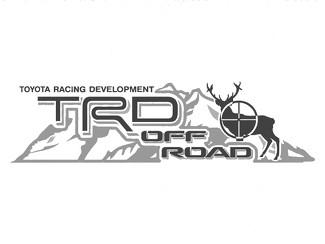 2 TOYOTA TRD OFF Mountain DEER TRD racing développement côté vinyle autocollant autocollant 2