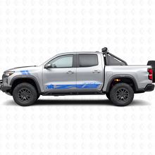 Kit d’autocollants vinyle avec logo Bison ZR2 pour porte latérale Chevrolet Colorado ZR2_2