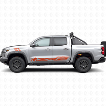 Kit d’autocollants vinyle avec logo Bison ZR2 pour porte latérale Chevrolet Colorado ZR2_4