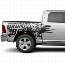 Kit de décalcomanies latérales style éclaboussure Grumpy Bee pour camion Dodge Ram_2