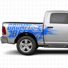 Kit de décalcomanies latérales style éclaboussure Grumpy Bee pour camion Dodge Ram_4