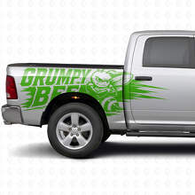 Kit de décalcomanies latérales style éclaboussure Grumpy Bee pour camion Dodge Ram_6