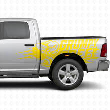 Kit de décalcomanies latérales style éclaboussure Grumpy Bee pour camion Dodge Ram_9