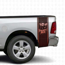 Kit de Stickers Vinyle de Chevet Style Nid d'Abeille Grumpy Bee pour Camion Dodge Ram_2