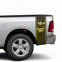 Kit de Stickers Vinyle de Chevet Style Nid d'Abeille Grumpy Bee pour Camion Dodge Ram_5