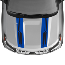 Kit de bandes autocollantes en vinyle Double Techno Style pour capot, Musclecar Explorer ST 2020-26_3