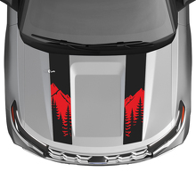 Kit d'autocollants vinyle à bandes capot style Double Montagne pour Musclecar Explorer ST 2020-26_2