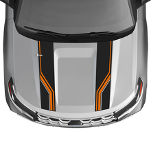 Kit d'autocollants vinyles à rayures doubles pour capot pour Musclecar Explorer ST 2020-26_2