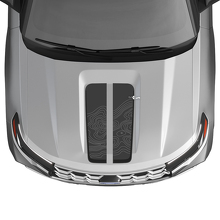Kit d’autocollants en vinyle bandes de capot carte topographique pour Musclecar Explorer ST 2020-26_2