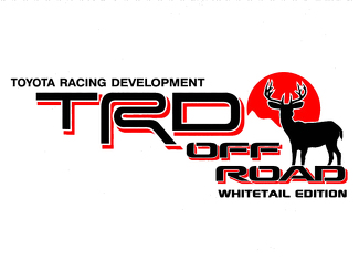 2 TOYOTA TRD OFF Mountain DEER WHITETAIL EDITION TRD racing développement côté vinyle autocollant autocollant 2