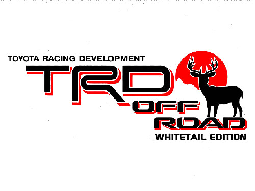 Autocollants en vinyle TRD Off Road Whitetail Edition pour Toyota FJ Cruiser