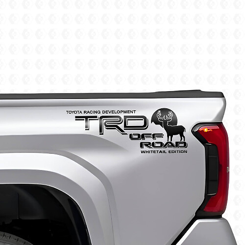 Kit d'autocollants en vinyle TRD Off Road Whitetail Edition pour Toyota Tacoma Tundra