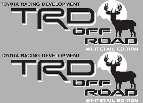 Autocollants latéraux TRD Off Road Whitetail Edition Deer pour Toyota FJ Cruiser