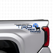 Ensemble d'autocollants vinyle latéraux TRD Off Road Whitetail Edition pour camionnettes Toyota_2