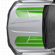 Ensemble d'autocollants vinyle bandes capot style Étoiles et Acier avec drapeau des États-Unis pour Chevrolet Colorado_3