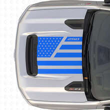 Décalcomanie en vinyle style acier avec étoiles du drapeau américain pour capot Chevrolet Silverado 2500 HD_2