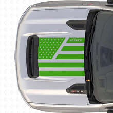 Décalcomanie en vinyle style acier avec étoiles du drapeau américain pour capot Chevrolet Silverado 2500 HD_3