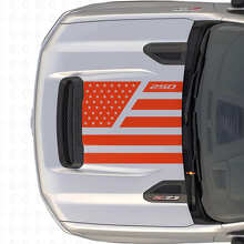 Décalcomanie en vinyle style acier avec étoiles du drapeau américain pour capot Chevrolet Silverado 2500 HD_4