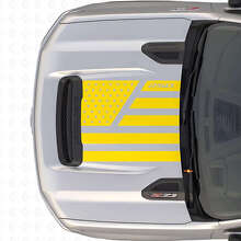 Décalcomanie en vinyle style acier avec étoiles du drapeau américain pour capot Chevrolet Silverado 2500 HD_5