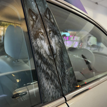 Set d'autocollants en vinyle pour montant de porte Wild Wolf_2