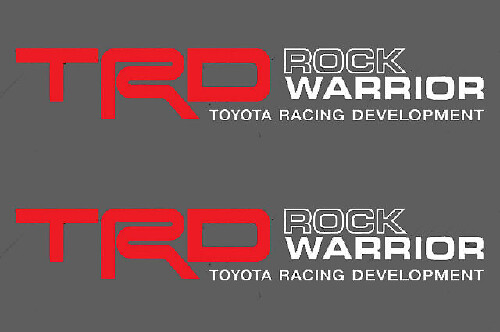 Ensemble d'autocollants latéraux en vinyle TRD Rock Warrior pour Toyota FJ Cruiser