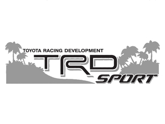 2 TOYOTA TRD OFF SPORT BEACH DECAL TRD racing développement côté vinyle autocollant autocollant 232