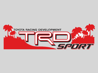 2 TOYOTA TRD OFF SPORT BEACH DECAL TRD racing développement côté vinyle autocollant autocollant