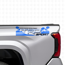 Ensemble d'autocollants vinyle latéraux arrière style plage TRD Off Sport pour camions Toyota_2