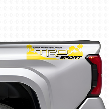 Ensemble d'autocollants vinyle latéraux arrière style plage TRD Off Sport pour camions Toyota_5