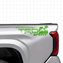 Ensemble d'autocollants en vinyle latéraux arrière style plage TRD Sport pour camions Toyota_3