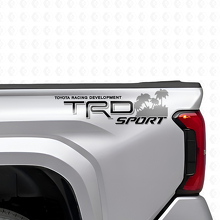 Ensemble d'autocollants en vinyle latéraux arrière style plage TRD Sport pour camions Toyota_6