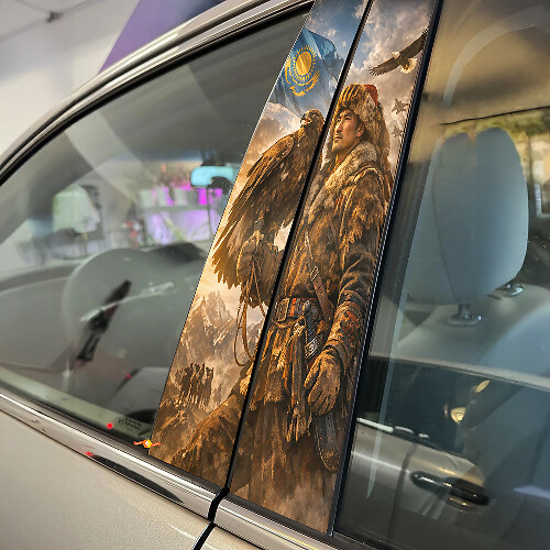 Autocollant en vinyle pour montant de porte Eagle Hunter_1