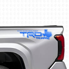 Paire d'autocollants latéraux en vinyle style carte du Texas TRD pour camions Toyota_2
