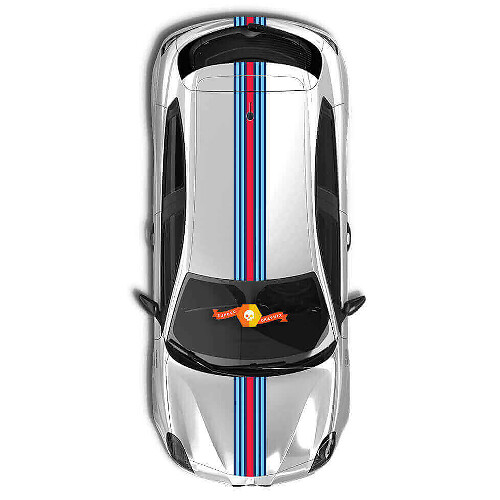 Kit d'autocollants vinyle bandes de course style racing pour Alfa Romeo