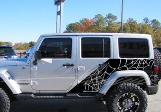 Jeep Wrangler 2 portes et bandes graphiques illimitées en toile d'araignée